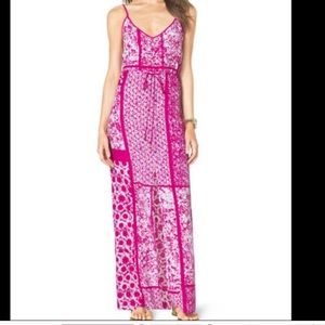 Micheal Kors Radiant Pink Maxi Cami Dress